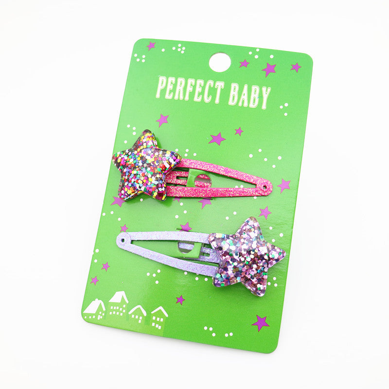 Wholesale 5cm Sequin Hair Clip Kids Gift Set